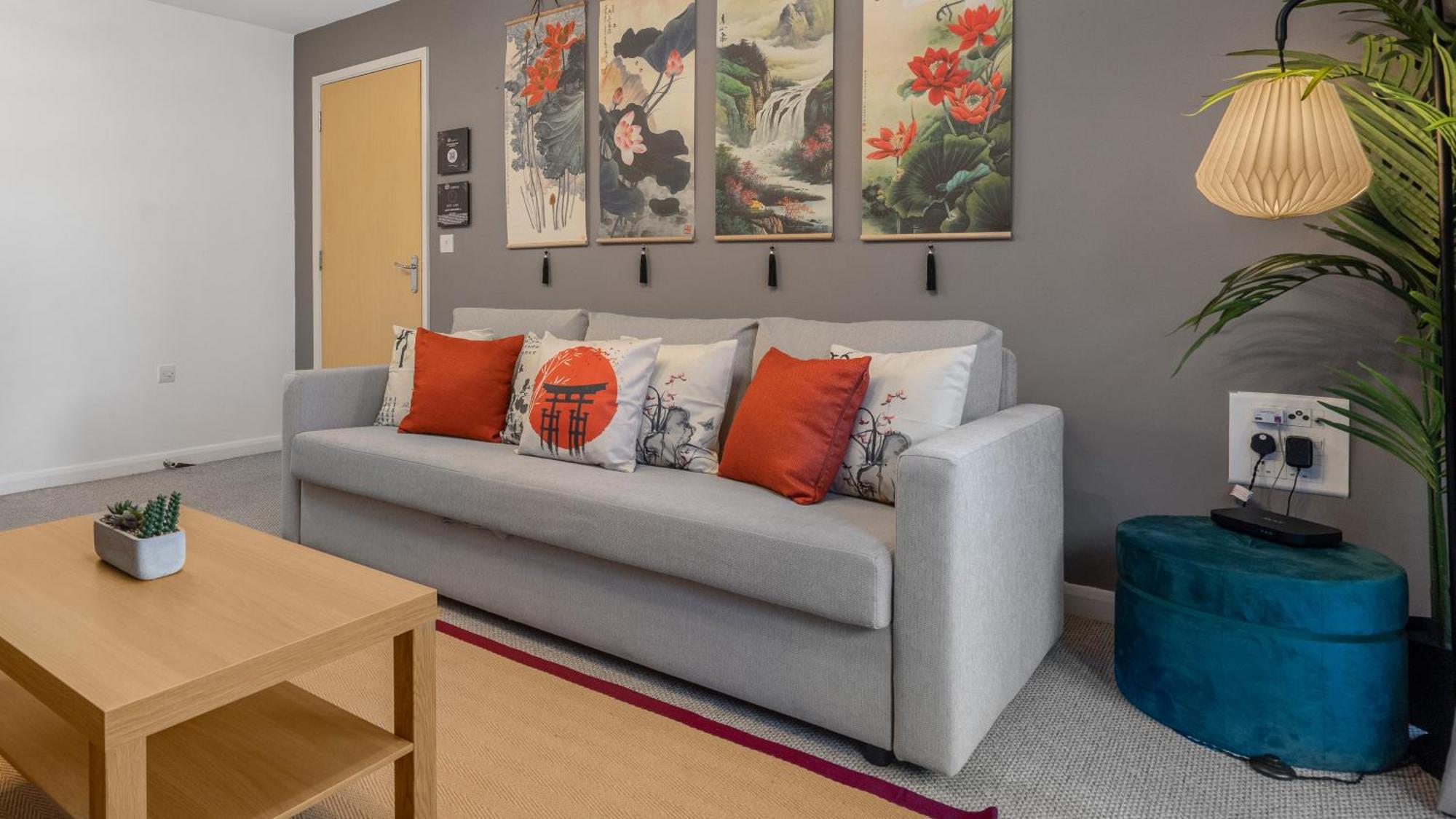 Japanese Suite 2Bed 2Bath, Free Park, Netfix, 75 Inch Tv, Games - City Centre- Maihom Birmingam Exterior foto
